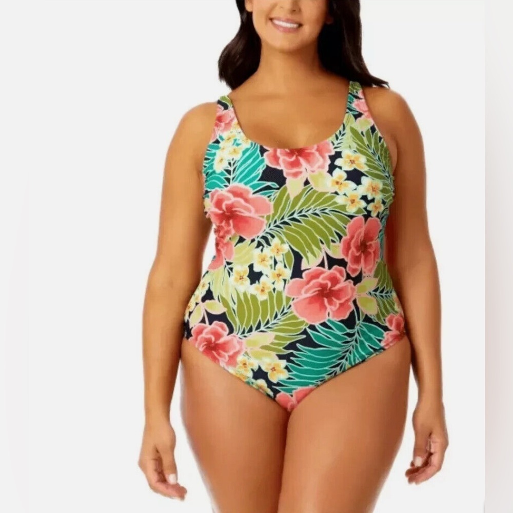 Hurley One Piece Swim Suit Size XL = 14-16